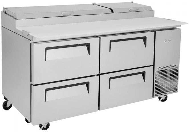 Turbo Air - 67" Pizza Prep Table with 4 Drawers - TPR-67SD-D4-N (ETA 5-6 Weeks)