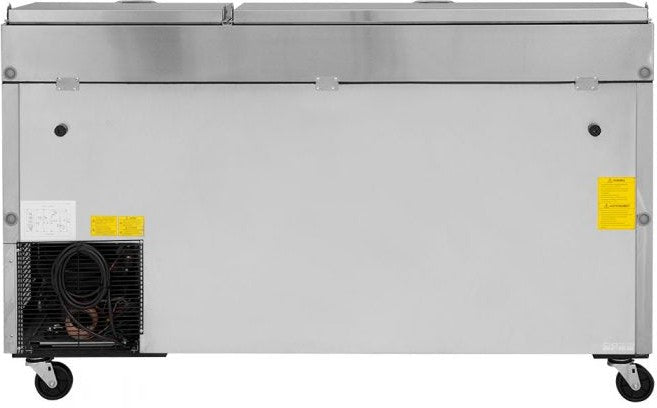 Turbo Air - 67" Super Deluxe Refrigerated Pizza Prep Table with 2 Solid Doors - TPR-67SD-N (ETA 5-6 Weeks)
