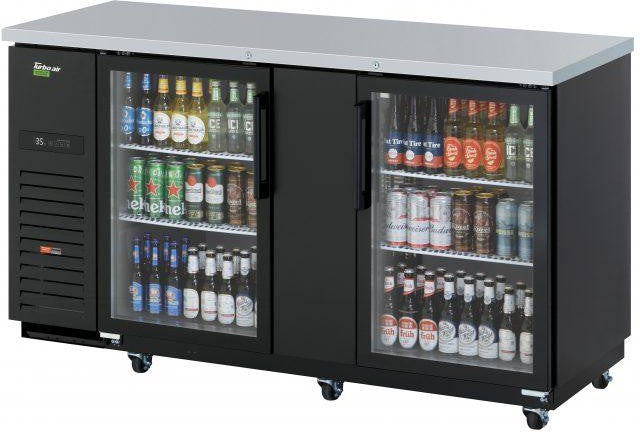 Turbo Air - 69" Super Deluxe Back Bar Cooler with 2 Glass Doors - TBB-3SGD-N (ETA 5-6 Weeks)