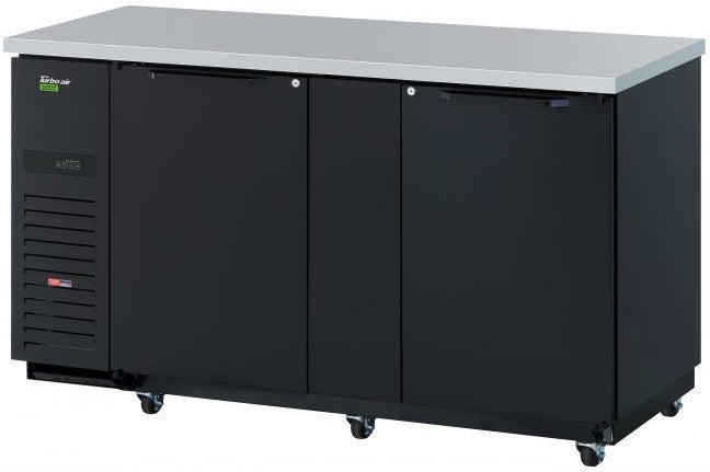Turbo Air - 69" Super Deluxe Back Bar Cooler with 2 Solid Doors - TBB-3SBD-N6 (ETA 5-6 Weeks)