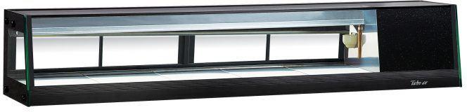 Turbo Air - 70" Stainless Steel Straight Glass Refrigerated Sushi Case with Left Side Compressor - SAS-70L-N (ETA 5-6 Weeks)