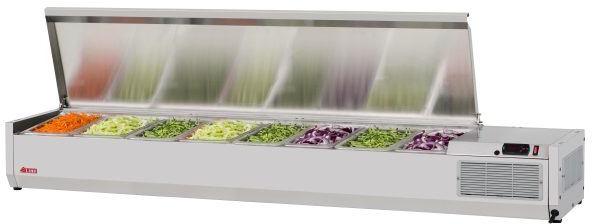 Turbo Air - 70.6" E-Line Silver Countertop Salad Table - CTST-1800-13-N (ETA 5-6 Weeks)