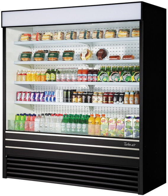 Turbo Air - 72" Black Vertical Air Curtain Merchandiser - TOM-72EB-N (ETA 5-6 Weeks)