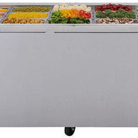 Turbo Air - 72" Stainless Steel Refrigerated Buffet Display Table With Three Solid Doors - JBT-72-N (ETA 5-6 Weeks)