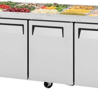 Turbo Air - 72" Stainless Steel Refrigerated Buffet Display Table With Three Solid Doors - JBT-72-N (ETA 5-6 Weeks)