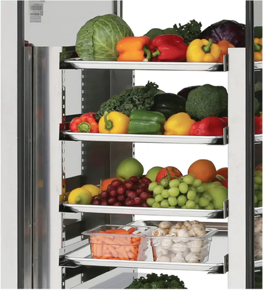 Turbo Air - (7) pairs universal tray slides and pilasters for PRO-26 & PRO-26R-RI - TS1-UN(UNIVERSAL) (ETA 5-6 Weeks)