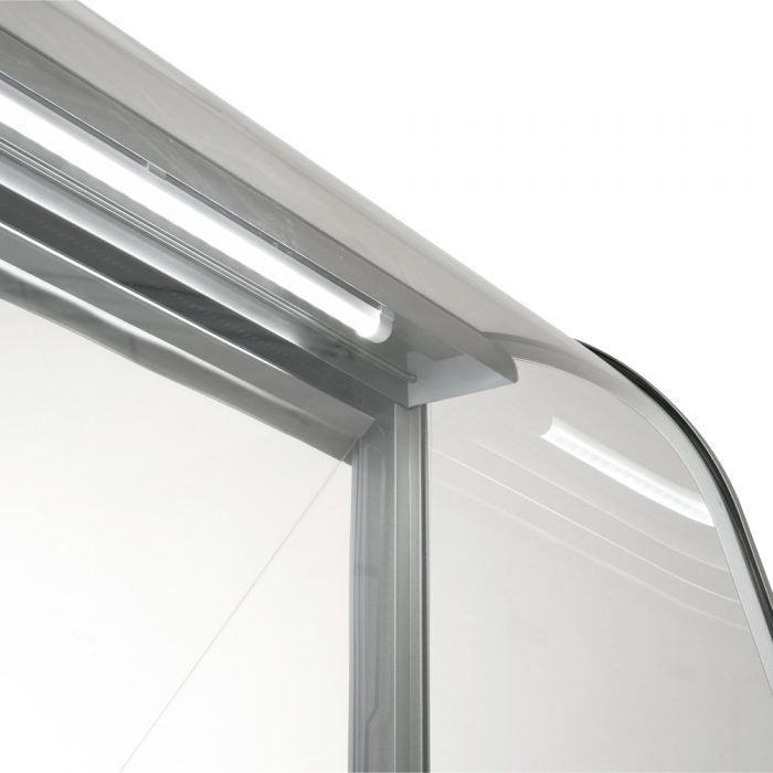 Turbo Air - 91" White Low Curved Glass Ice Cream Dipping Cabinet - TIDC-91W-N (ETA 5-6 Weeks)