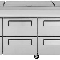 Turbo Air - 93" Pizza Prep Table with 6 Drawers - TPR-93SD-D6-N (ETA 5-6 Weeks)