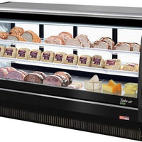 Turbo Air - 96.5" Black Curved Glass Refrigerated Direct Cooling Deli Case - TCDD-96H-B-N (ETA 5-6 Weeks)