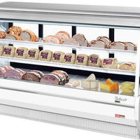 Turbo Air - 96.5" White Curved Glass Refrigerated Direct Cooling Deli Case - TCDD-96H-W-N (ETA 5-6 Weeks)
