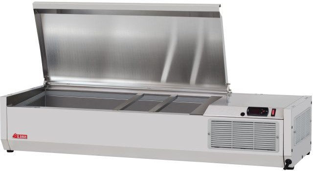 Turbo Air - E-Line 47" Stainless Steel Refrigerated Countertop Salad Prep Table with GN Pans - CTST-1200-13-N (ETA 5-6 Weeks)