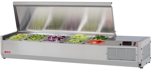 Turbo Air - E-Line 48" Stainless Steel Refrigerated Countertop Salad Prep Table - CTST-1200-N (ETA 5-6 Weeks)