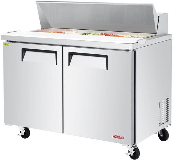 Turbo Air - E-Line 48.25" 2 Door Refrigerated Sandwich Prep Table - EST-48-N (ETA 5-6 Weeks)
