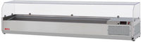 Turbo Air - E-Line 72" Stainless Steel Refrigerated Countertop Salad Prep Table with Clear Hood - CTST-1800G-N (ETA 5-6 Weeks)