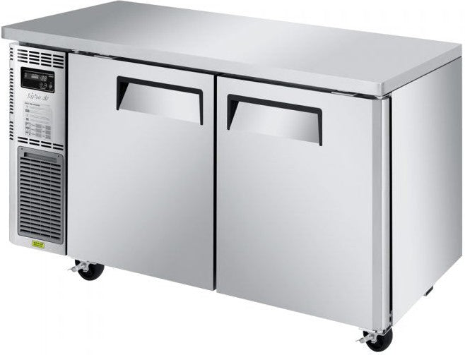 Turbo Air - J Series 60" Narrow Undercounter Refrigerator with Side Mounted Compressor and 2 Solid Doors - JUR-60S-N6 (ETA 5-6 Weeks)