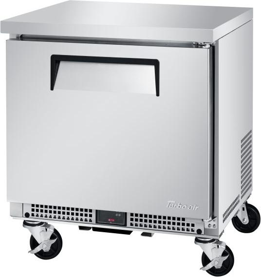 Turbo Air - M3 27" Silver Shallow Depth Undercounter Refrigerator - MUR-27S-N6 (ETA 5-6 Weeks)