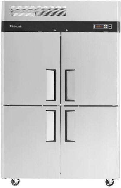 Turbo Air - M3 51.6" Reach-in 4 Half Hinged Solid Doors Refrigerator with 6 PE Coated Wire Shelves - M3R47-4-N (ETA 5-6 Weeks)