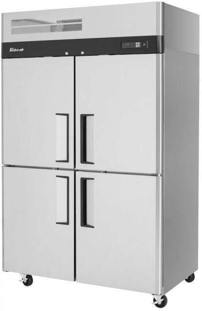 Turbo Air - M3 51.6" Reach-in 4 Half Hinged Solid Doors Refrigerator with 6 PE Coated Wire Shelves - M3R47-4-N (ETA 5-6 Weeks)