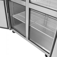 Turbo Air - M3 51.6" Reach-in Two-Section Freezer with 6 PE Coated Wire Shelves - M3F47-4-N (ETA 5-6 Weeks)