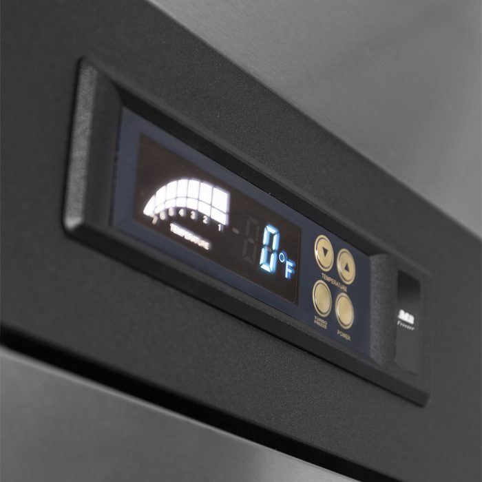 Turbo Air - M3 51.6" Reach-in Two-Section Freezer with 6 PE Coated Wire Shelves - M3F47-4-N (ETA 5-6 Weeks)