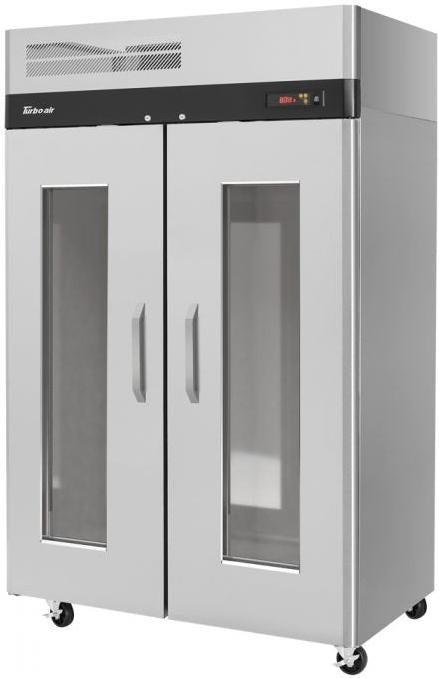 Turbo Air - M3 51.75" Reach-in Two Doors Heated Cabinet with 6 Adjustable Chrome-Plated Wire Shelves and Gass Windows - M3H47-2-G (ETA 5-6 Weeks)
