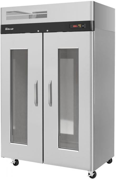 Turbo Air - M3 51.75" Reach-in Two Doors Heated Cabinet with Stainless Steel Universal Tray Slides and Glass Windows - M3H47-2-G-TS (ETA 5-6 Weeks)