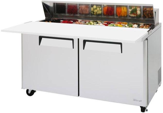 Turbo Air - M3 60.25" Two-Section Sandwich/Salad Unit with 2 Adjustable PE Coated Wire Shelves - MST-60-16-N (ETA 5-6 Weeks)