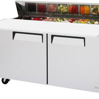 Turbo Air - M3 60.25" Two-Section Sandwich/Salad Unit with 2 Adjustable PE Coated Wire Shelves - MST-60-16-N (ETA 5-6 Weeks)