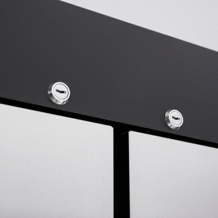 Turbo Air - M3 77.75" Reach-in Three-Section Freezer with 9 PE Coated Wire Shelves - M3F72-6-N (ETA 5-6 Weeks)