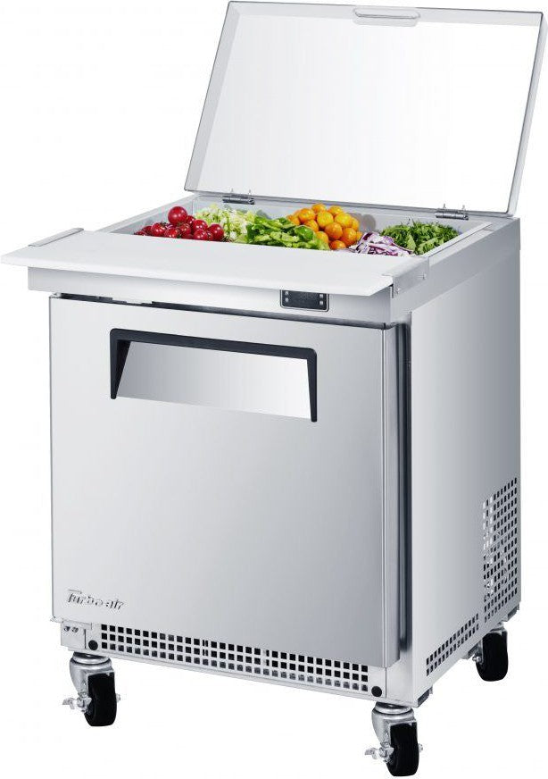 Turbo Air - M3 Series 24" Refrigerated Salad Prep Table with Clear Lid and 1 Door - MST-24S-N6 (ETA 5-6 Weeks)