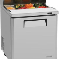 Turbo Air - M3 Series 28" Stainless Steel Refrigerated Sandwich Prep Table with 1 Door - MST-28-N (ETA 5-6 Weeks)