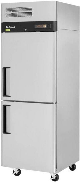 Turbo Air - M3 Series 29" Solid Half Door Stainless Steel Reach-In Refrigerator with Left Hinged Door - M3R24-2-N-L (ETA 5-6 Weeks)