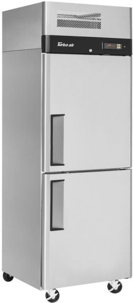 Turbo Air - M3 Series 29" Solid Half Door Stainless Steel Reach-In Refrigerator with Left Hinged Door - M3R24-2-N-L (ETA 5-6 Weeks)