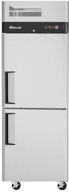 Turbo Air - M3 Series 29" Solid Half Door Stainless Steel Reach-In Refrigerator with Left Hinged Door - M3R24-2-N-L (ETA 5-6 Weeks)