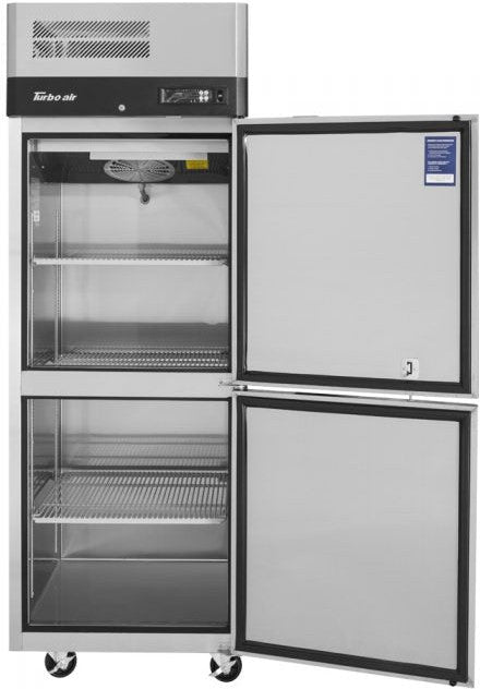 Turbo Air - M3 Series 29" Stainless Steel Reach-In Freezer With 2 Solid Half-Doors - M3F24-2-N (ETA 5-6 Weeks)