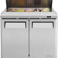 Turbo Air - M3 Series 36" 2 Door Stainless Steel Refrigerated Sandwich Prep Table - MST-36-N6 (ETA 5-6 Weeks)