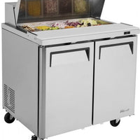 Turbo Air - M3 Series 36" 2 Door Stainless Steel Refrigerated Sandwich Prep Table - MST-36-N6 (ETA 5-6 Weeks)