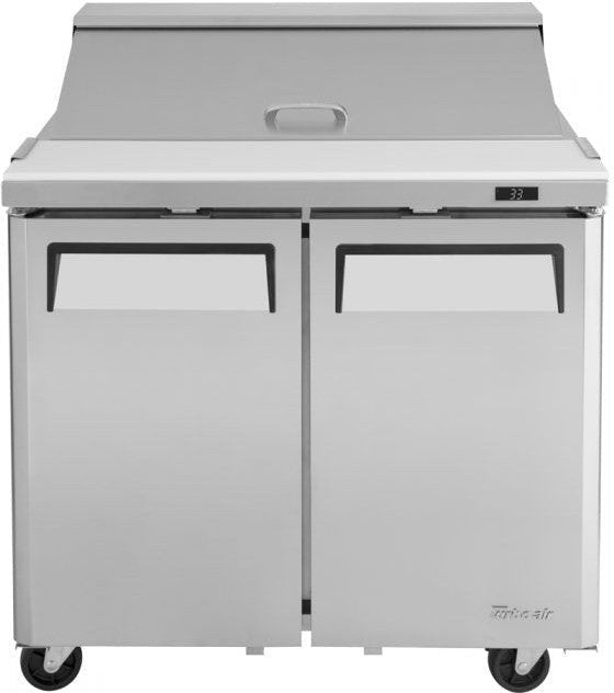 Turbo Air - M3 Series 36" 2 Door Stainless Steel Refrigerated Sandwich Prep Table - MST-36-N6 (ETA 5-6 Weeks)