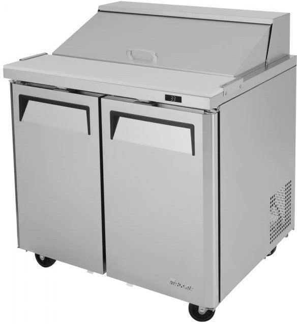 Turbo Air - M3 Series 36" 2 Door Stainless Steel Refrigerated Sandwich Prep Table - MST-36-N6 (ETA 5-6 Weeks)