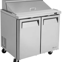 Turbo Air - M3 Series 36" 2 Door Stainless Steel Refrigerated Sandwich Prep Table - MST-36-N6 (ETA 5-6 Weeks)