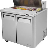 Turbo Air - M3 Series 36" 2 Door Stainless Steel Refrigerated Sandwich Prep Table - MST-36-N6 (ETA 5-6 Weeks)