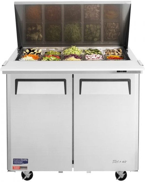 Turbo Air - M3 Series 36" Mega Top Refrigerated Sandwich Prep Table with 2 Doors - MST-36-15-N6 (ETA 5-6 Weeks)