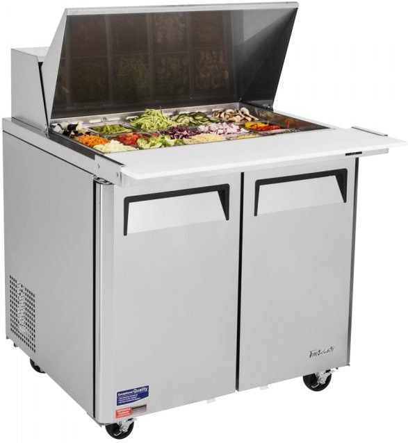 Turbo Air - M3 Series 36" Mega Top Refrigerated Sandwich Prep Table with 2 Doors - MST-36-15-N6 (ETA 5-6 Weeks)