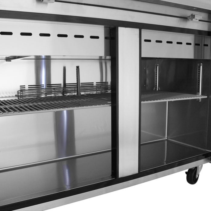 Turbo Air - M3 Series 48" Mega Top Stainless Steel Refrigerated Sandwich Prep Table with 2 Doors - MST-48-18-N (ETA 5-6 Weeks)