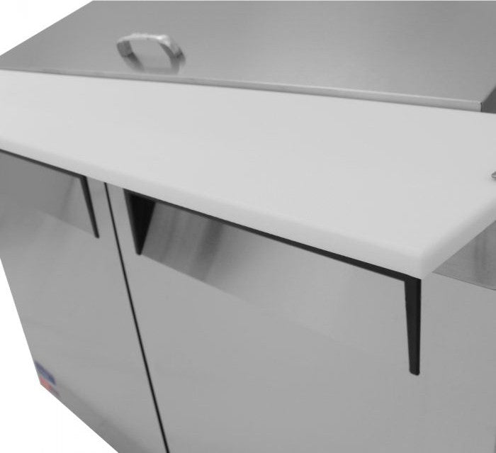 Turbo Air - M3 Series 48" Mega Top Stainless Steel Refrigerated Sandwich Prep Table with 2 Doors - MST-48-18-N (ETA 5-6 Weeks)