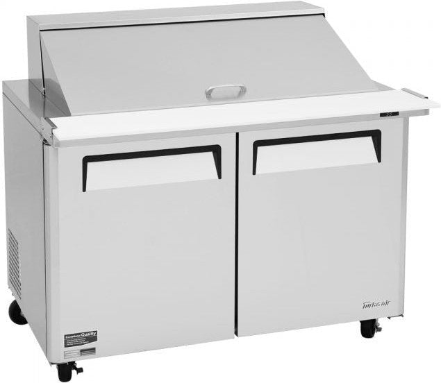 Turbo Air - M3 Series 48" Mega Top Stainless Steel Refrigerated Sandwich Prep Table with 2 Doors - MST-48-18-N (ETA 5-6 Weeks)