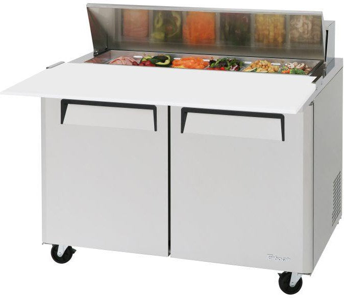 Turbo Air - M3 Series 48" Stainless Steel Refrigerated Sandwich Prep Table with 2 Doors - MST-48-12-N (ETA 5-6 Weeks)