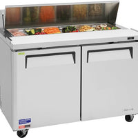 Turbo Air - M3 Series 48" Stainless Steel Refrigerated Sandwich Prep Table with 2 Doors - MST-48-N (ETA 5-6 Weeks)