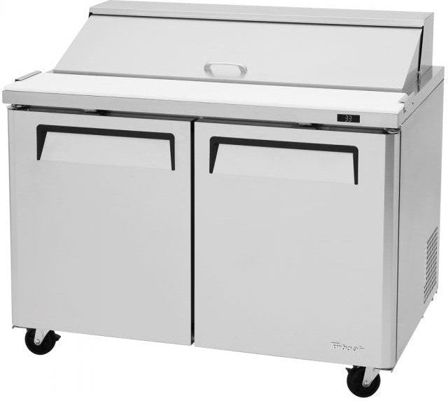 Turbo Air - M3 Series 48" Stainless Steel Refrigerated Sandwich Prep Table with 2 Doors - MST-48-N (ETA 5-6 Weeks)