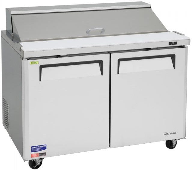 Turbo Air - M3 Series 48" Stainless Steel Refrigerated Sandwich Prep Table with 2 Doors - MST-48-N (ETA 5-6 Weeks)